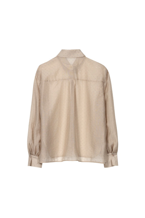 Blouse - 238657-3805 - Beige studs - Luisa Cerano