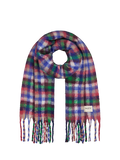 Shawl - plaity - blauw/groen/roze - Barts