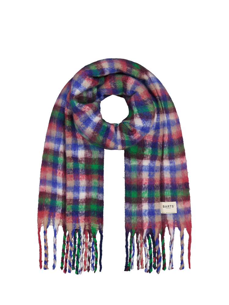 Shawl - plaity - blauw/groen/roze - Barts