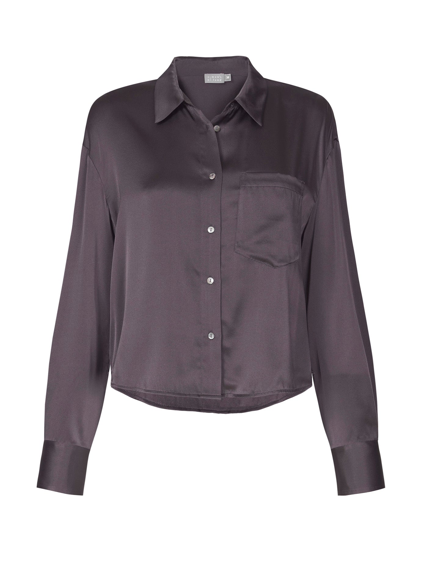 Blouse zijde - 64.756 - grijs - no man's land