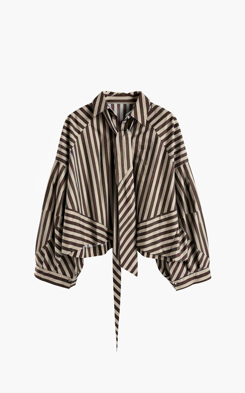 Aimee the label - Blouse - Oslo - Bruin streep