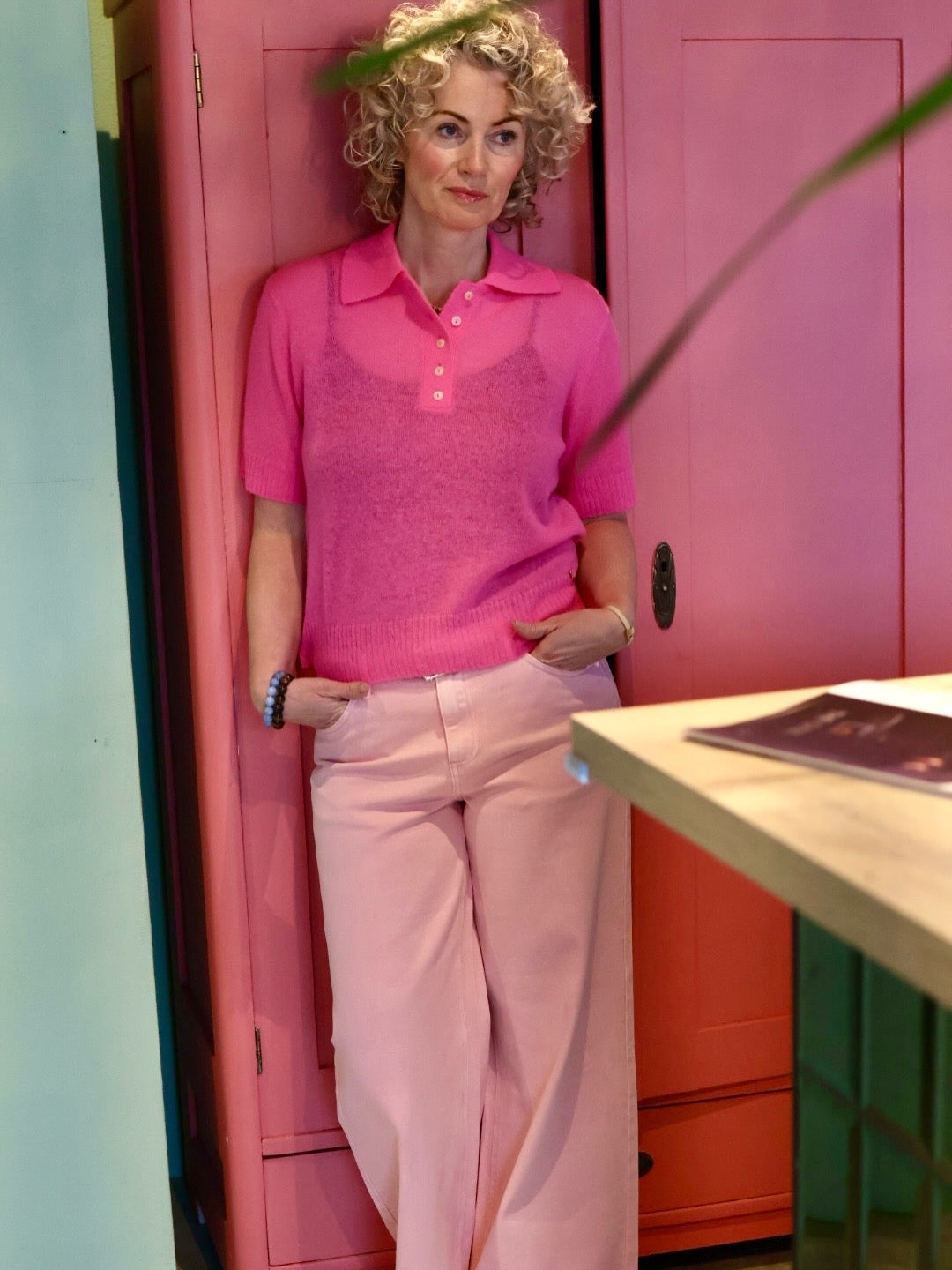 Broek - Silke - roze - Aimee the Label