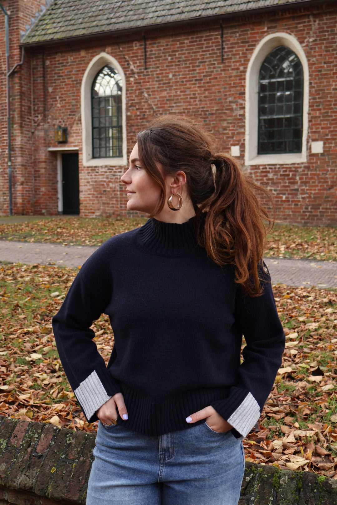 Trui navy - HF-25-03A - navy - Het