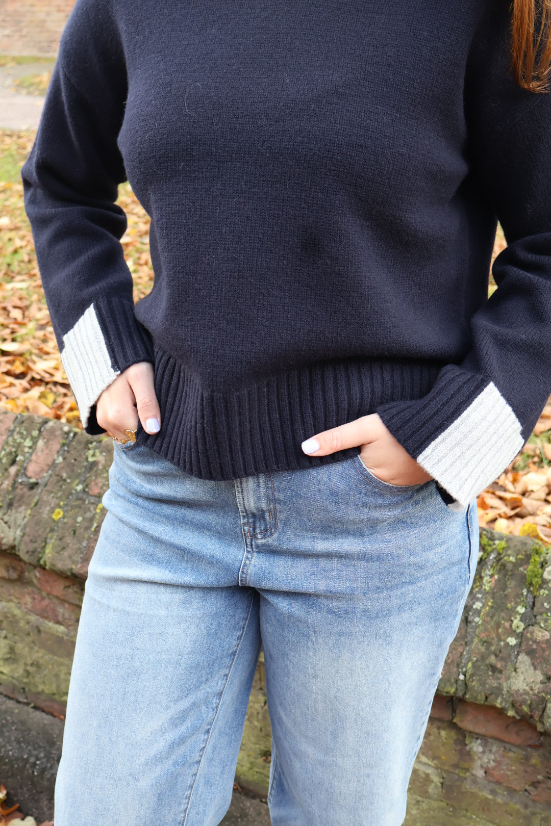 Trui navy - HF-25-03A - navy - Het