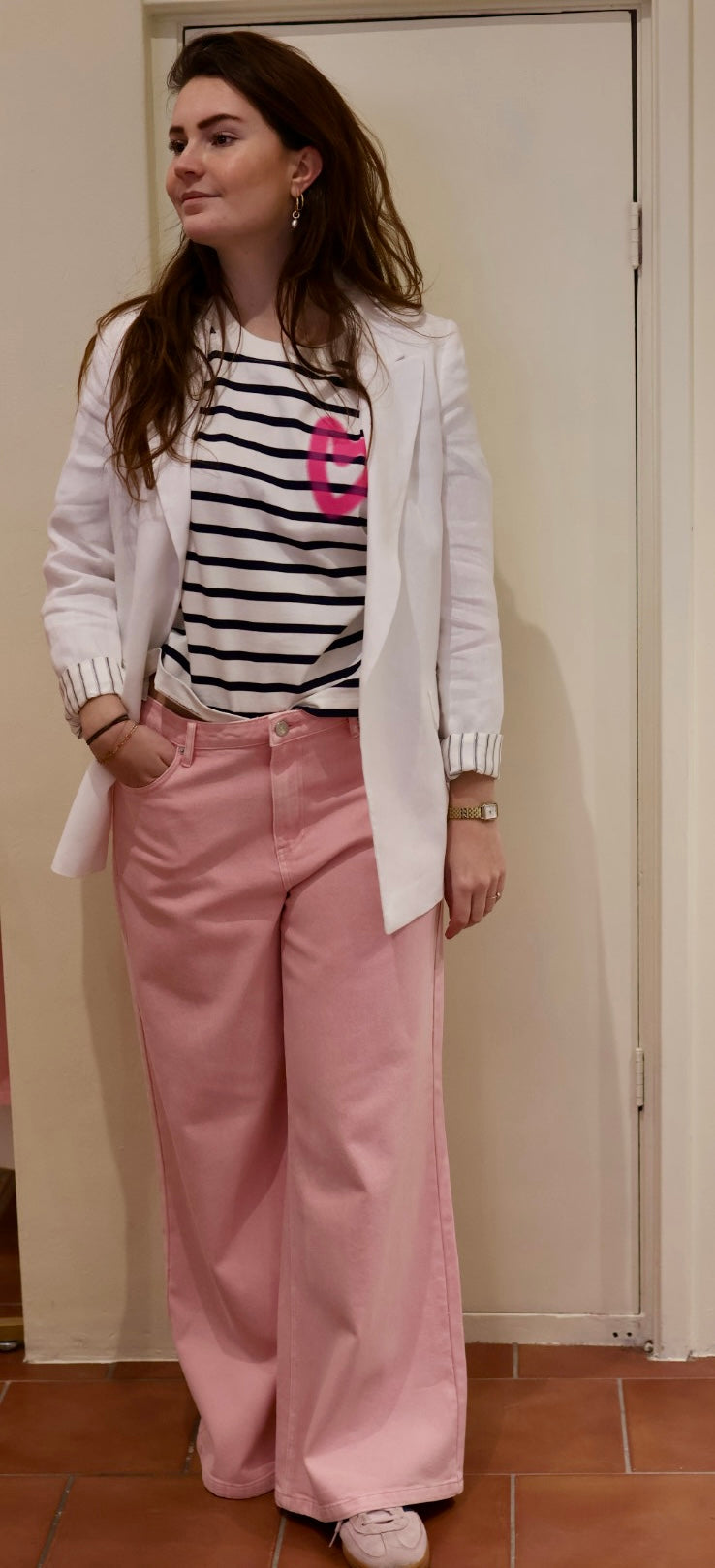 Broek - Silke - roze - Aimee the Label