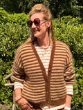 Vest - Alvaro - streep bruin - Des petits hauts