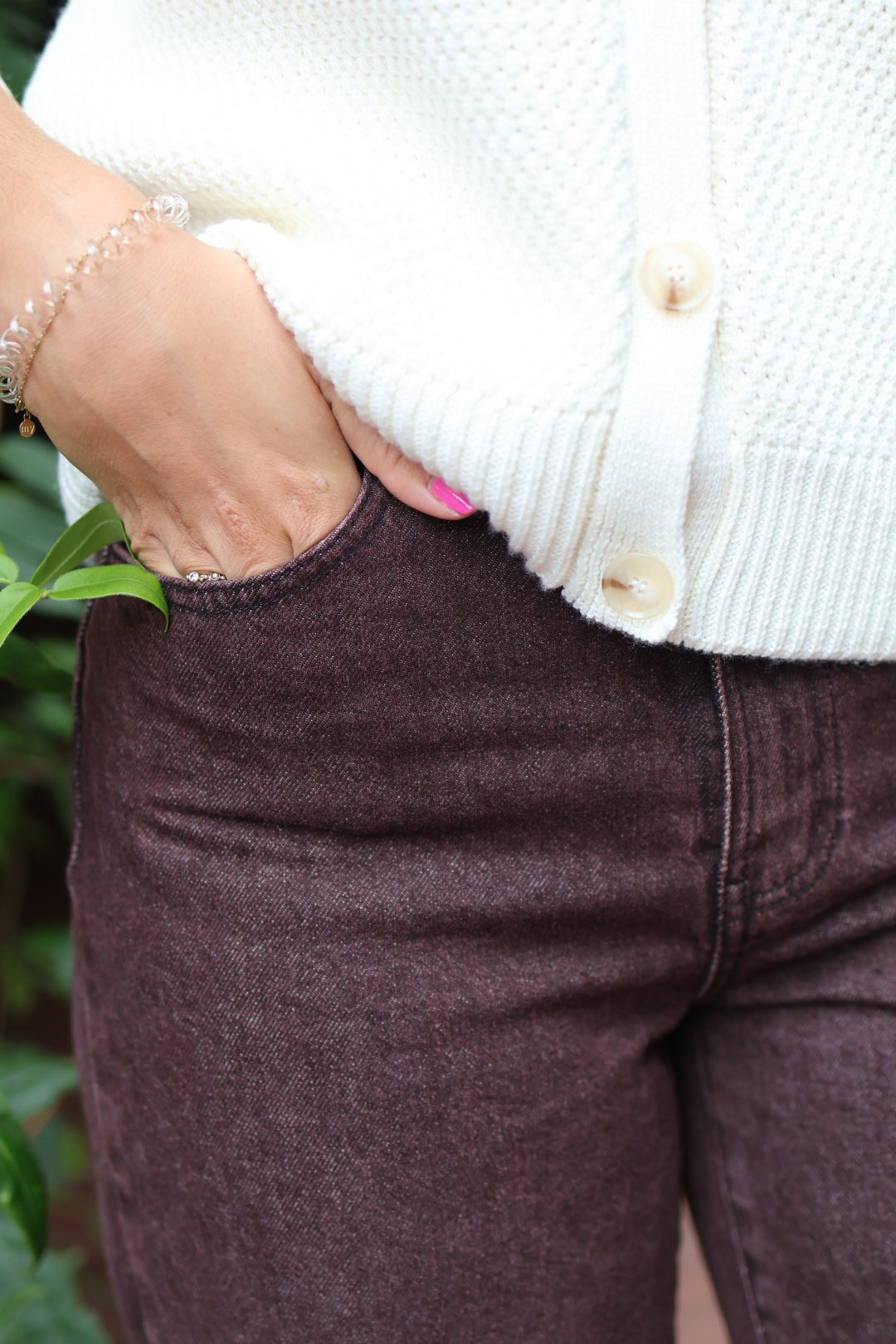 Broek - Louela - eans choco - des petits hauts