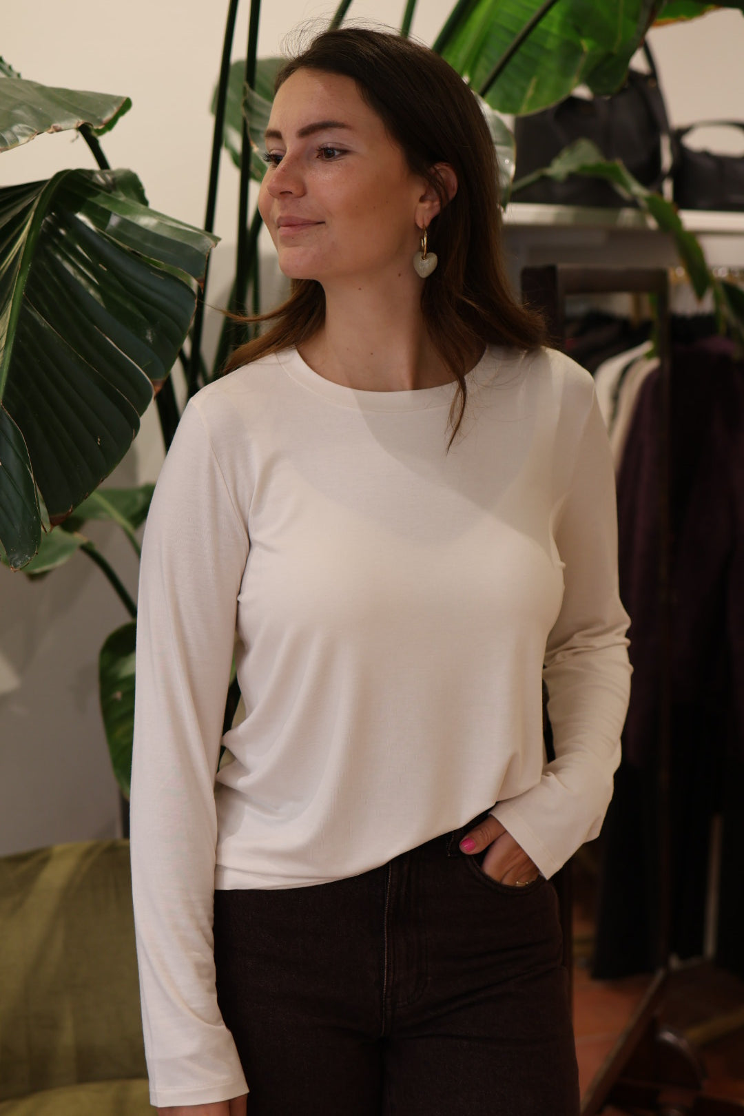 Tshirt - 66.337 - cream - No Mands Land