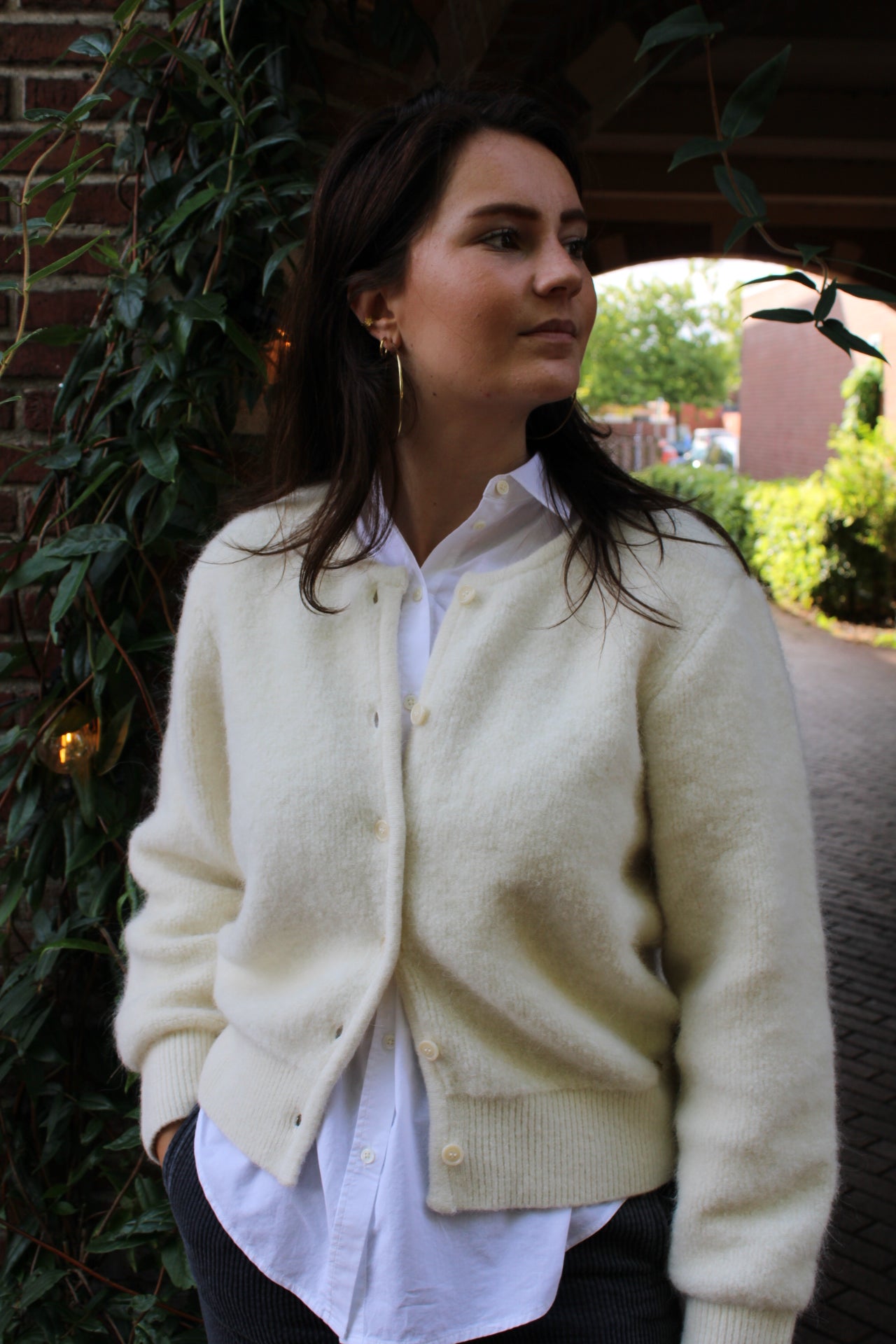 Vest - Cumin - wit - Des petit hauts