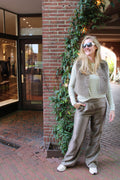 Broek taupe - soleil - taupe - Aimee the label