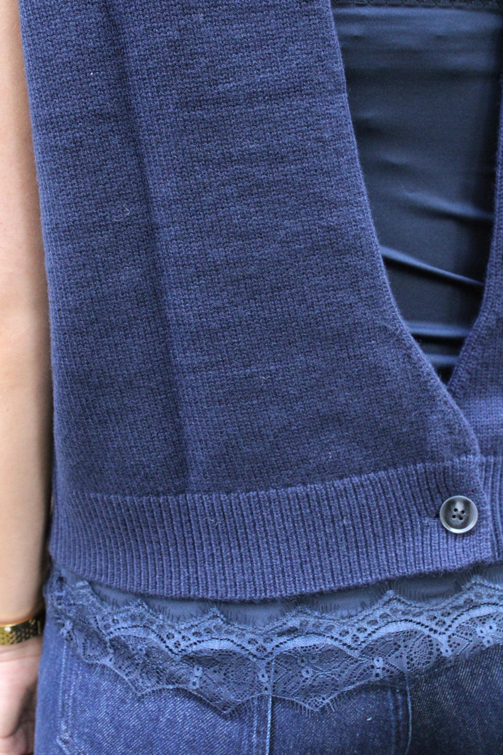 Trui open - elowen - navy - Aimee the label