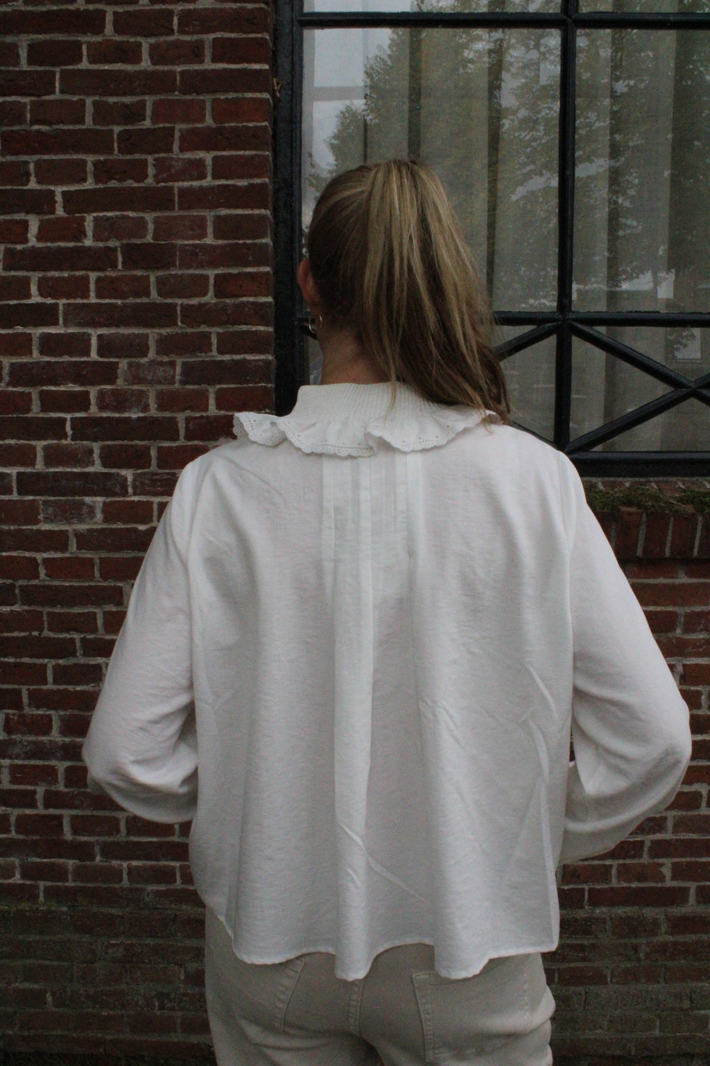 Witte blouse - joan blouse - wit - JC Sophie