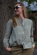 Bloem - jersey blouse - blauw - JC Sophie
