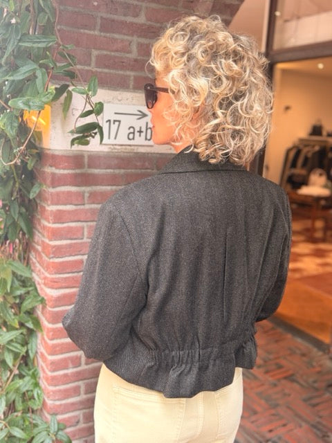Blazer kort - MLSLAMINE - Bruin - Marella