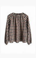 Aimee the Label - Blouse - Peer - bruin ruit