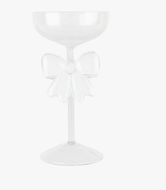 Bow coupe clear | glas strik | de lepelclub