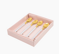 Set of four pearl spoon | lepeltjes | de lepelclub