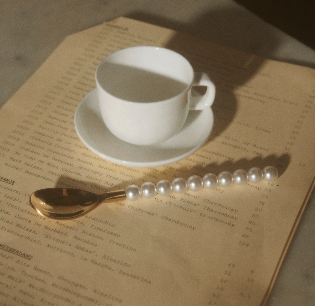 Set of four pearl spoon | lepeltjes | de lepelclub