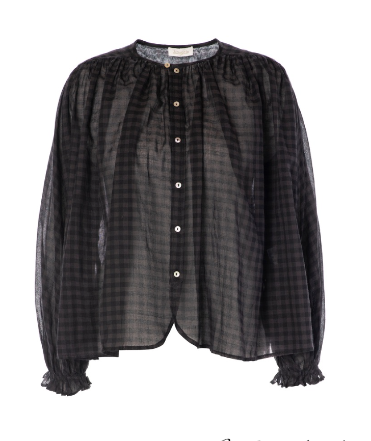 Ruit zwart - Jewel blouse - zwart - JC Sophie