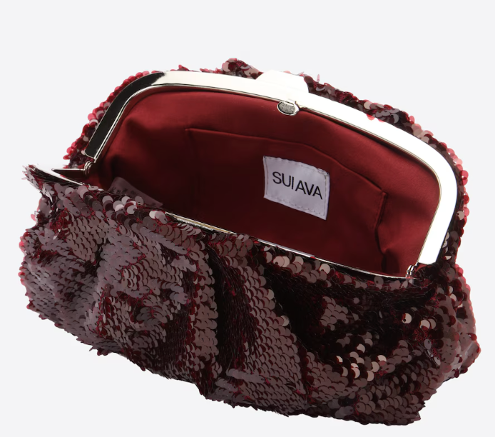 Tas - Glitter - Burgundy - Sui Ava
