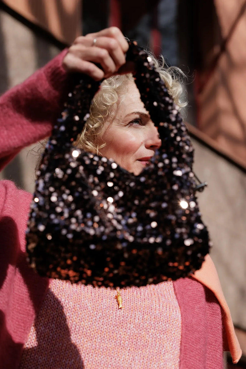 Glittertas - bruin - Sui Ava