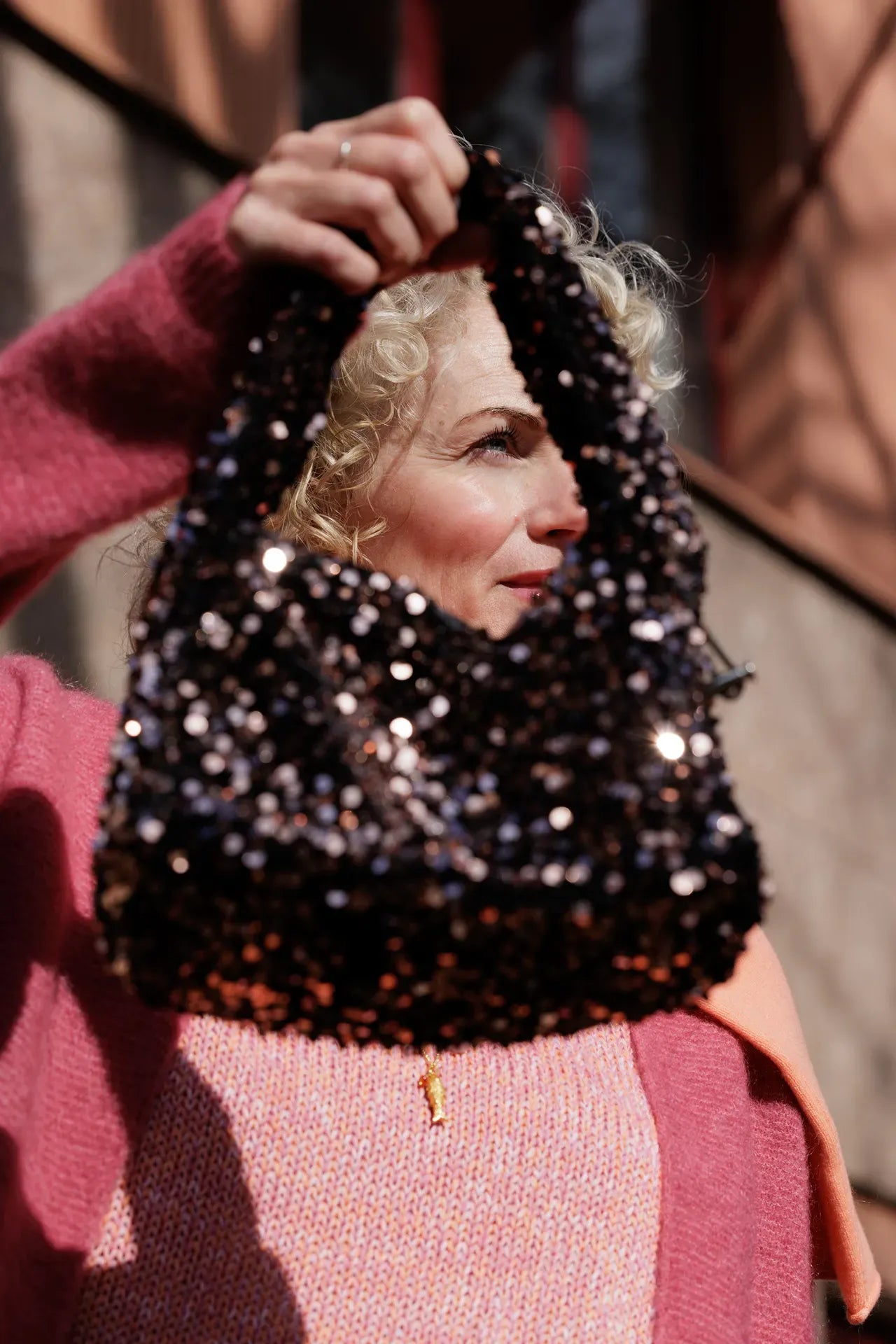 Glittertas - bruin - Sui Ava