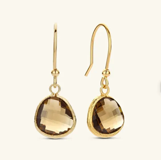 Oorbellen - Rose olive - The Finds